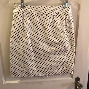 Polka dot pencil skirt
